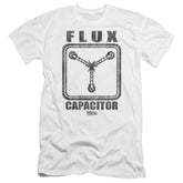 Back To The Future Flux Capacitor Men's Ultra-Soft 30/1 Cotton Slim Short-Sleeve T-Shirt